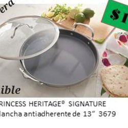  Plancha Redonda De 13 Qt De Princess House 