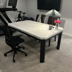 White Marble Dining Table