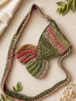 Handmade Crochet Mermaid Tail Purse 🧜‍♀️
