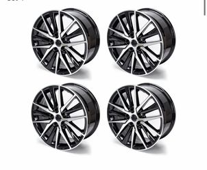 New 18 Inch 18x8 Inch Aluminum Alloy Replacement Wheel Compatible with Toyota Camry 2021 2022 2023, OE Direct Replacement Rim 95093, Machined and Blac