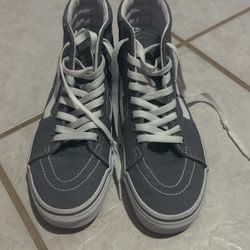 Gray high top vans