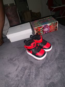 Nike Toddler High-Top Sneakers Black Red