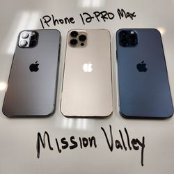 iPhone 12 Pro Max 256gb Unlocked | Mission Valley Store | w/ Warranty 