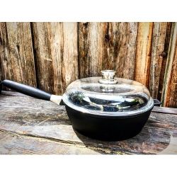 Eurocast by bergHoff 11 inch chicken fryer and two 10 inch fry pans. I’m willing to sell separate.