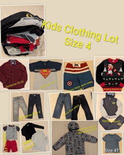 Kids clothing Lot Boys size 4, Gymboree, Levi's, Gap Kids, Disney Store swim wear, Nautica, Superman, Super Mario,