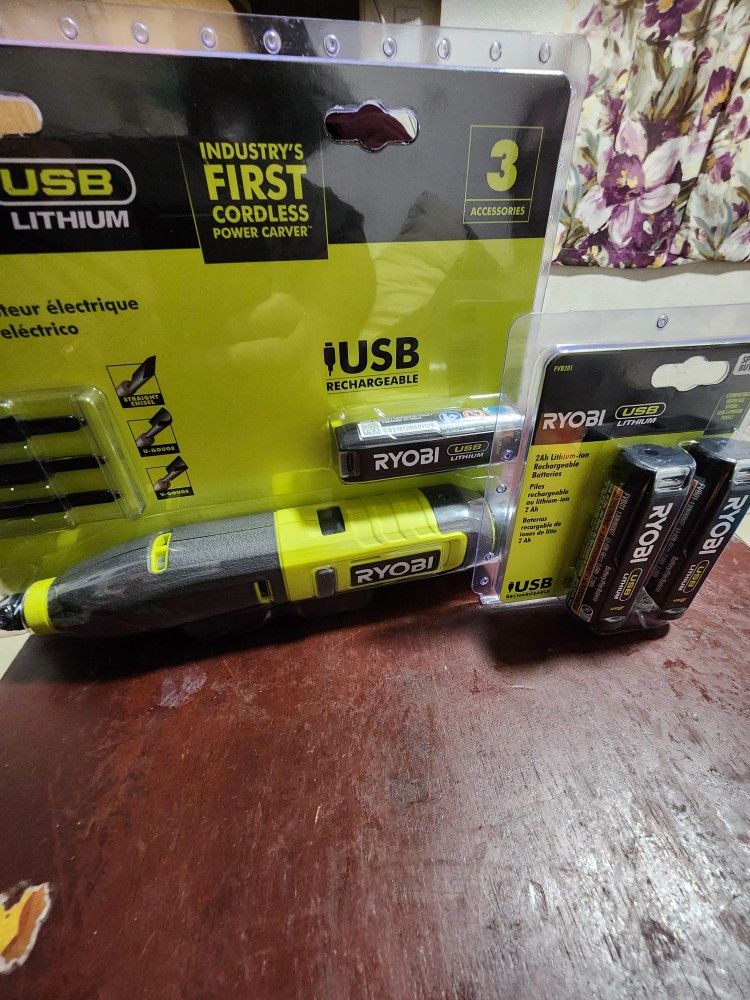 Ryobi Power Carver Kit And USB Lithium