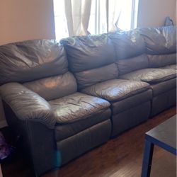 8 Piece Navy Sectional 