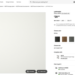 3 ikea shelf doors Lappviken