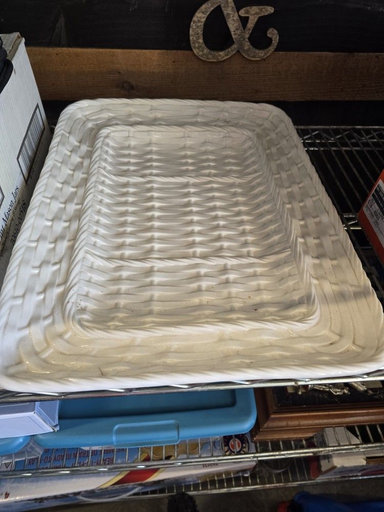 Williams-Sonoma Ceramic Woven Serving Platter