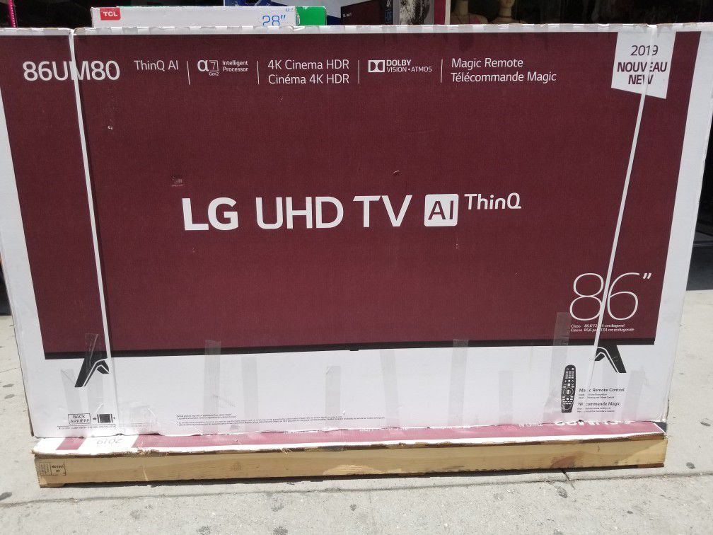 86' LED SMART 4K ULTRA HDTV BY LG WITH HDR. 1 year WARRANTY