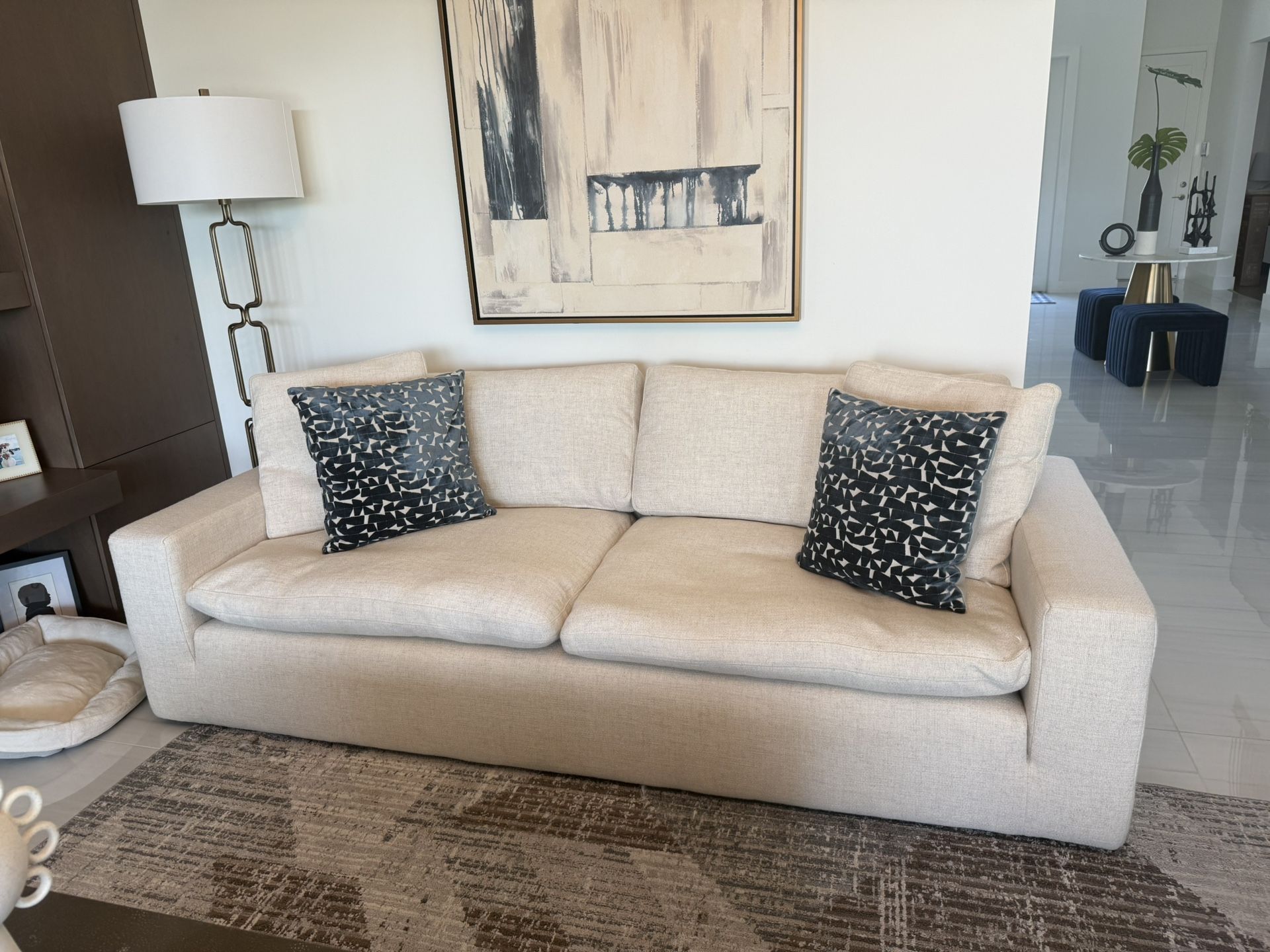 2 Beautiful Cream Sofas