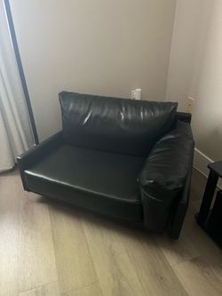 Small Black Leather Chair
