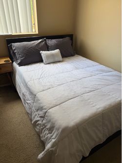 IKEA MALM Storage Bed + Mattress (Full) – Free Bedding Included
