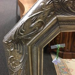 Mirror, Large, decorative, champagne color,Silverish