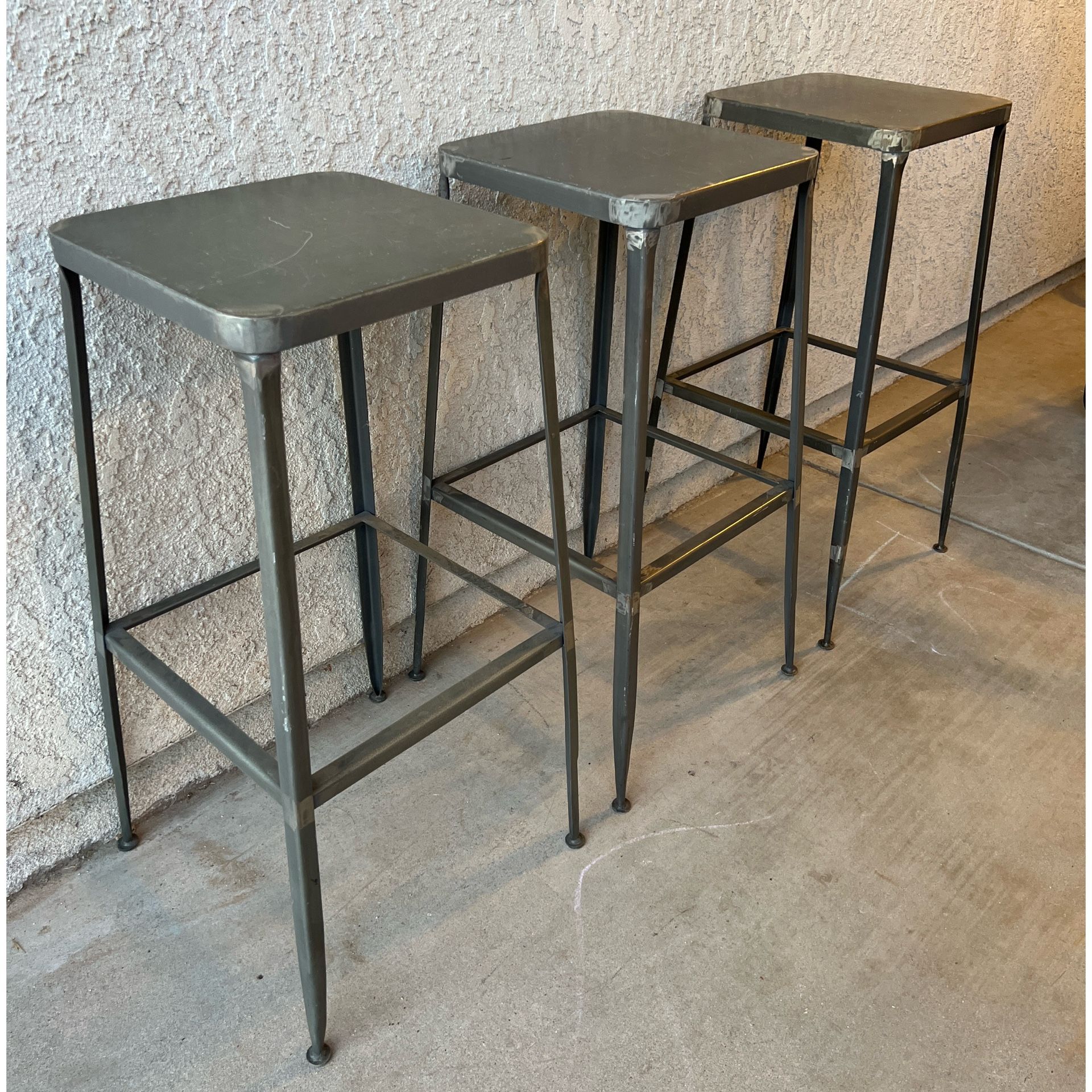 3 Metal Barstools