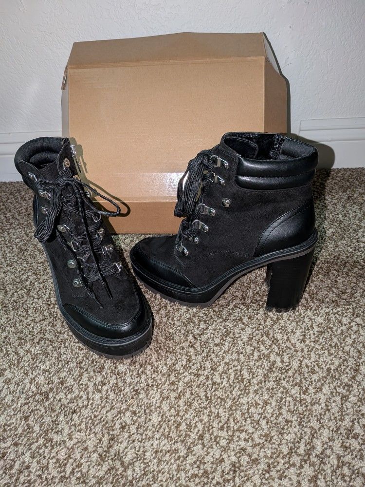 JLo Platform Ankle Boots Size 6.5