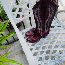 Woman Real Leather  Larry  Phakarid  Cowboys Boots 