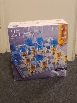 Glass Drinking Checker Game