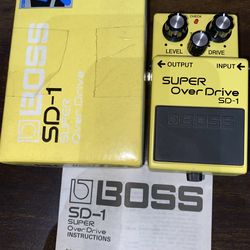 BOSS  super overdrive SD-1 Effect Pedal