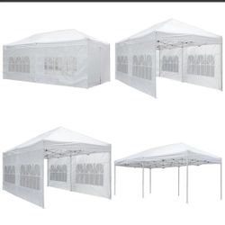 10x20ft Pop Up Canopy Instant Folding Gazebo Patio Outdoor Party Tent 420D