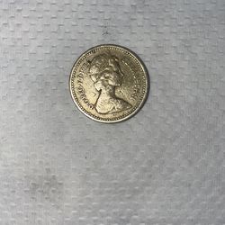 D.G .REG .F.D. 1984 ELIZABETH .11 ONE POUND
