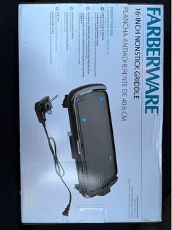 Farberware 16-Inch Nonstick Electric Griddle Adjustable Temp