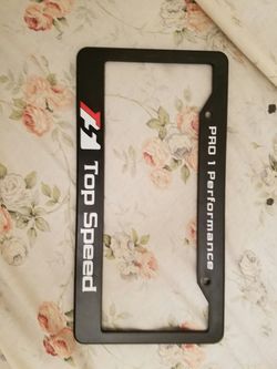 Top speed pro 1 performance license place frame