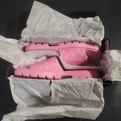 COACH PINK FLORENCE CTD SLIDES 