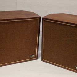 Pair Vintage Wharfedale Model W35 Quadraphonic Loudspeakers