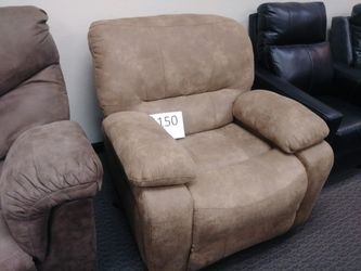 Brown rocker recliner chair