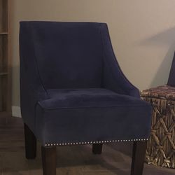 Blue Velvet Chair 