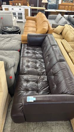 Brown Leather Couch
