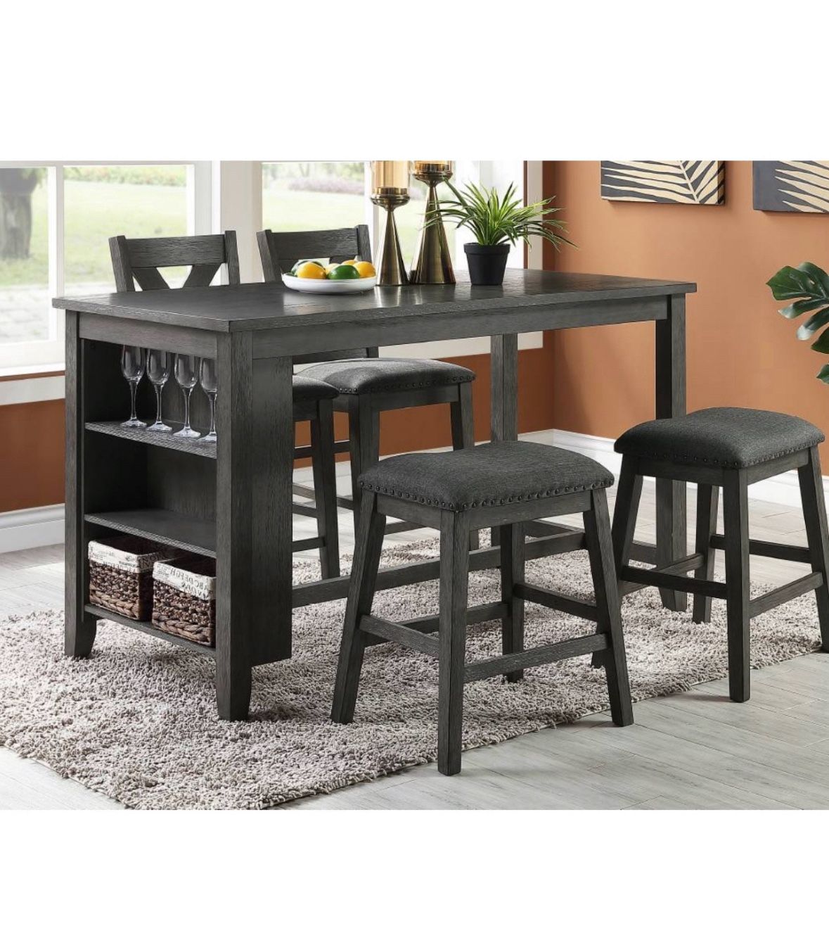 Dining Table Set With Chairs And Bench 