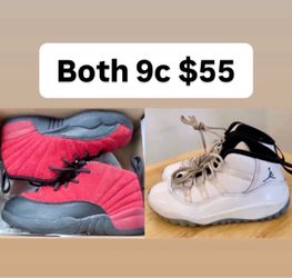 Jordan baby shoes size 9c both for $55