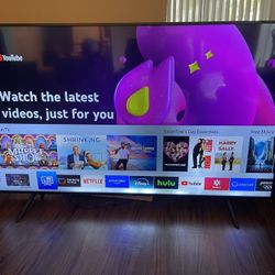 Samsung 65” Smart TV 4K With New Remote Control. (Note: Some white spots on the bottom of the screen do not affect its functionality). $160 Firm On Pr