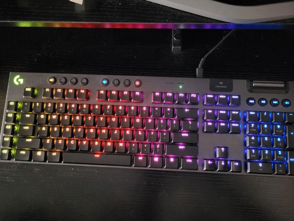 Logitech RGB Gaming Keyboard And Wireless Mouse