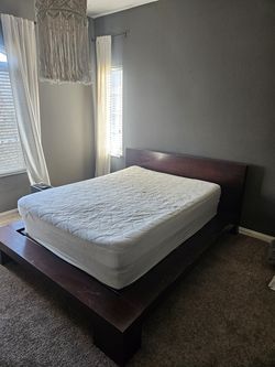 Queen bed frame.