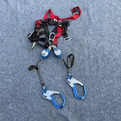 Ultra-Safe Dual SRL Fall Protection Harness System – Professional Safety Gear
