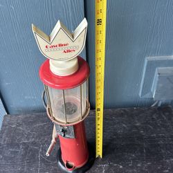1988 Gasoline Alley Gas Pump Gum ball Machine 24”  See Photos As Is Dirty