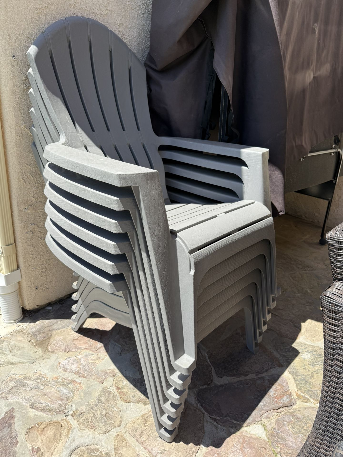 Set Of 6 Outdoor Chairs