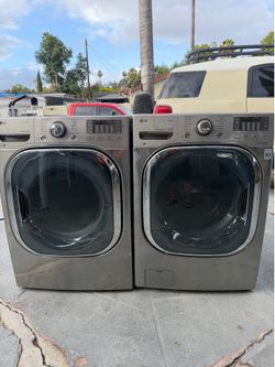 Xl washer and gas dryer