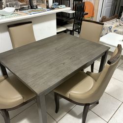 Dinings Table  Jofran Webber Walnut Leather 