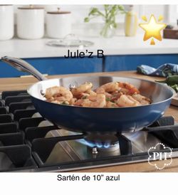 Princess House Sartén Azul De 10” Nuevo En Su Caja