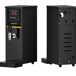 Commercial Hot Water Dispenser, 8.45 Qt (8L) Auto-Refill Plumbed-in Water Boiler, 1500W Step-Heating, 104°F-212°F, Altitude Adaptive & °C/°F Switchabl