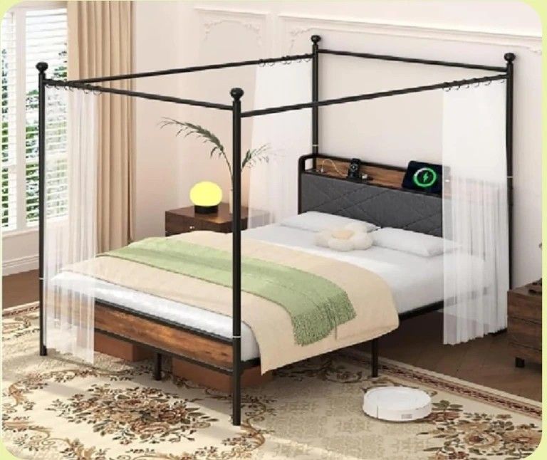 Full Canopy Bed Frame