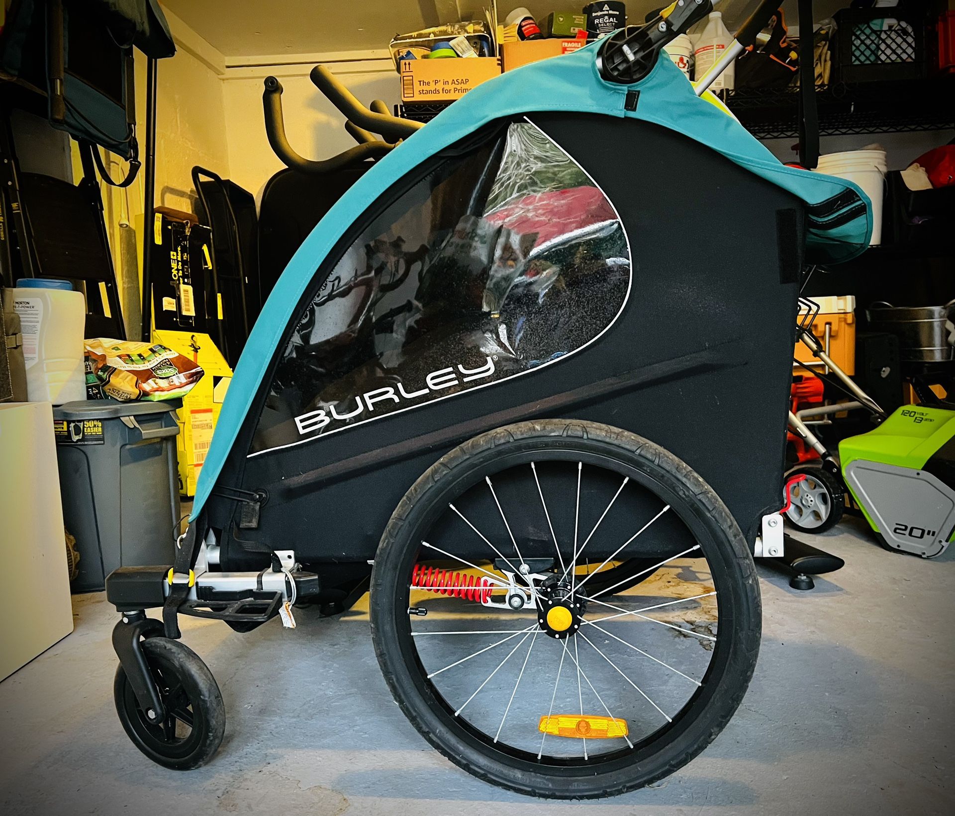 Burley Encore X, 2 Seat Kids Bike Trailer & Stroller