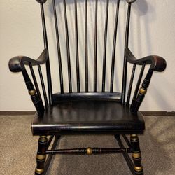 S. Bent & Brothers Antique Rocking Chair 