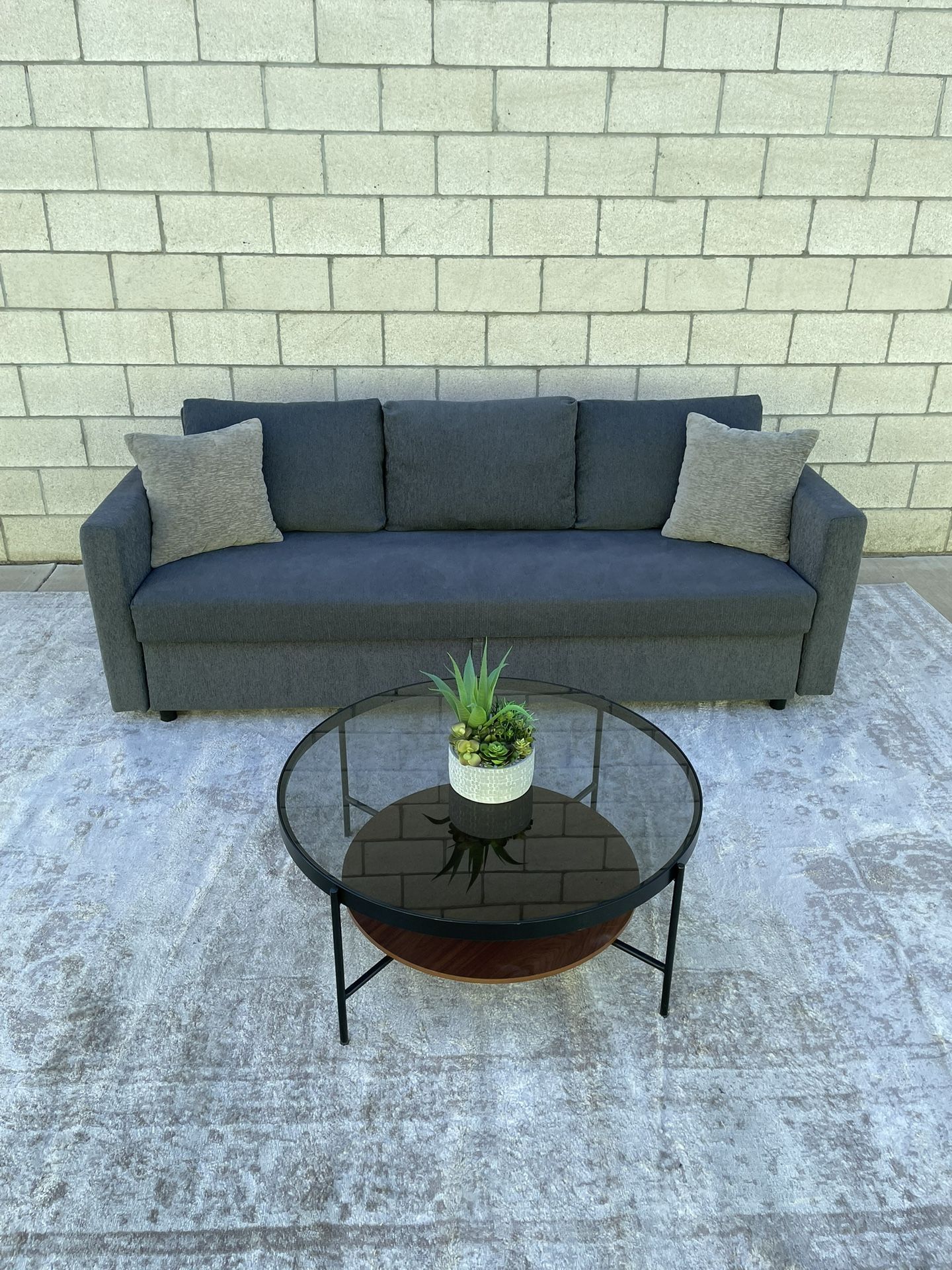 Gray IKEA Friheten Sleeper Sofa 3 Seater Couch