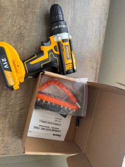 Fotrix 21V Cordless Drill with Bit Set