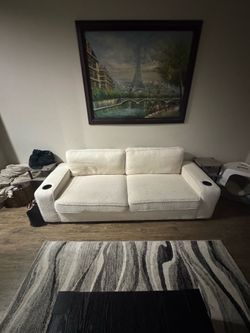 White Fuzzy Couch